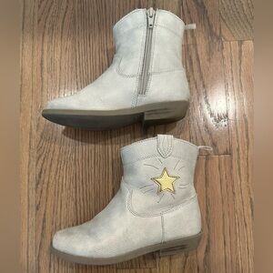 Kids Metallic Star Boots
